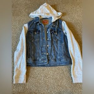 Levi Strauss & Co. Jean Jacket with Sweater Sleeves